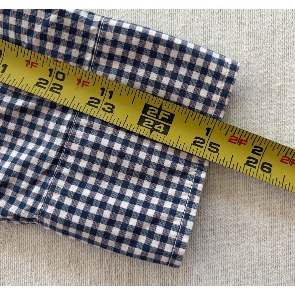 J. Crew Classic Gingham‎ Button Down Shirt Men's XS Long Sleeve Cotton Preppy